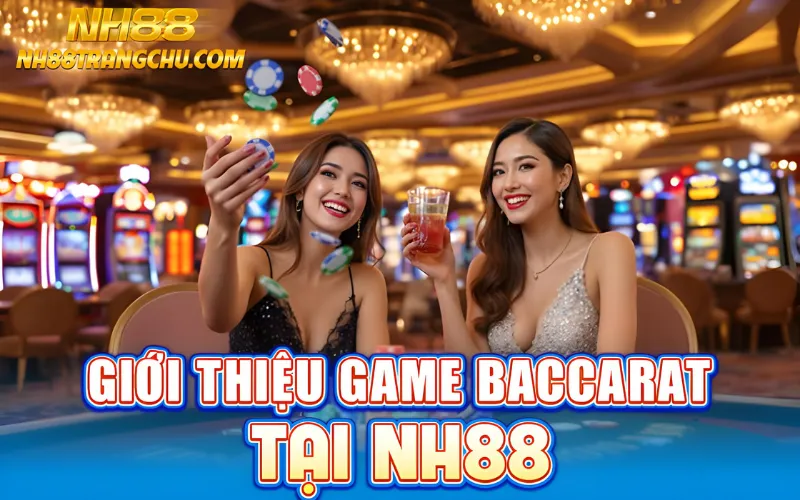 Giao diện bàn baccarat NH88 với dealer trực tiếp và các tùy chọn đặt cược